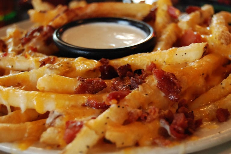Bacon Cheddar Fries ⋆ Gus's Pizzeria Woodstown, NJ