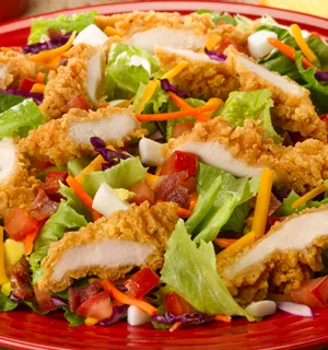 Crispy Chicken Finger Garden Salad