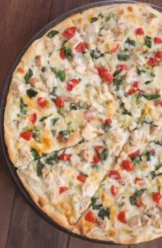 White Chicken Pizza