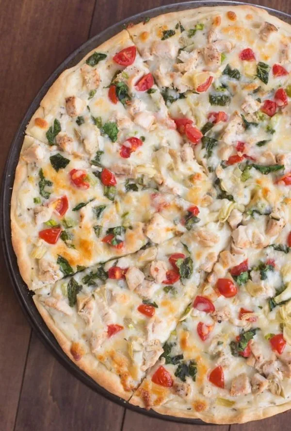 White Chicken Pizza