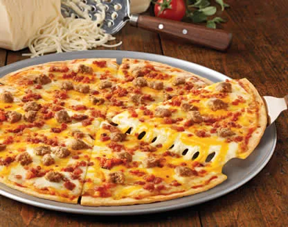 Bacon Cheddar Burger Pizza